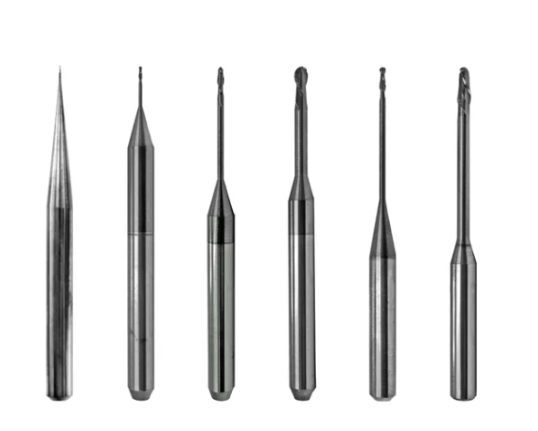 Roland-compatible milling burs — DLC coated
